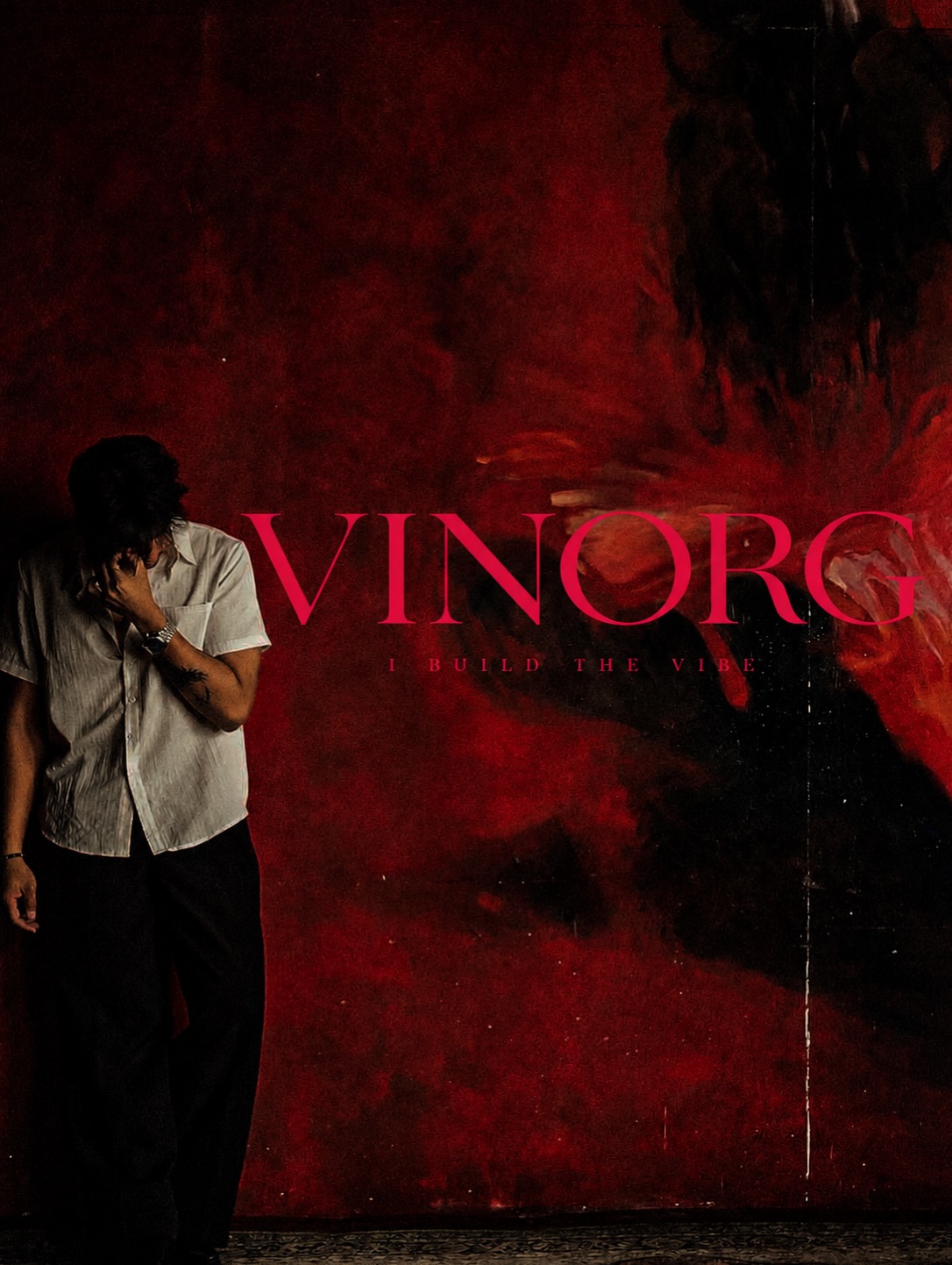 VINORG — I build the vibe, original red artist artwork